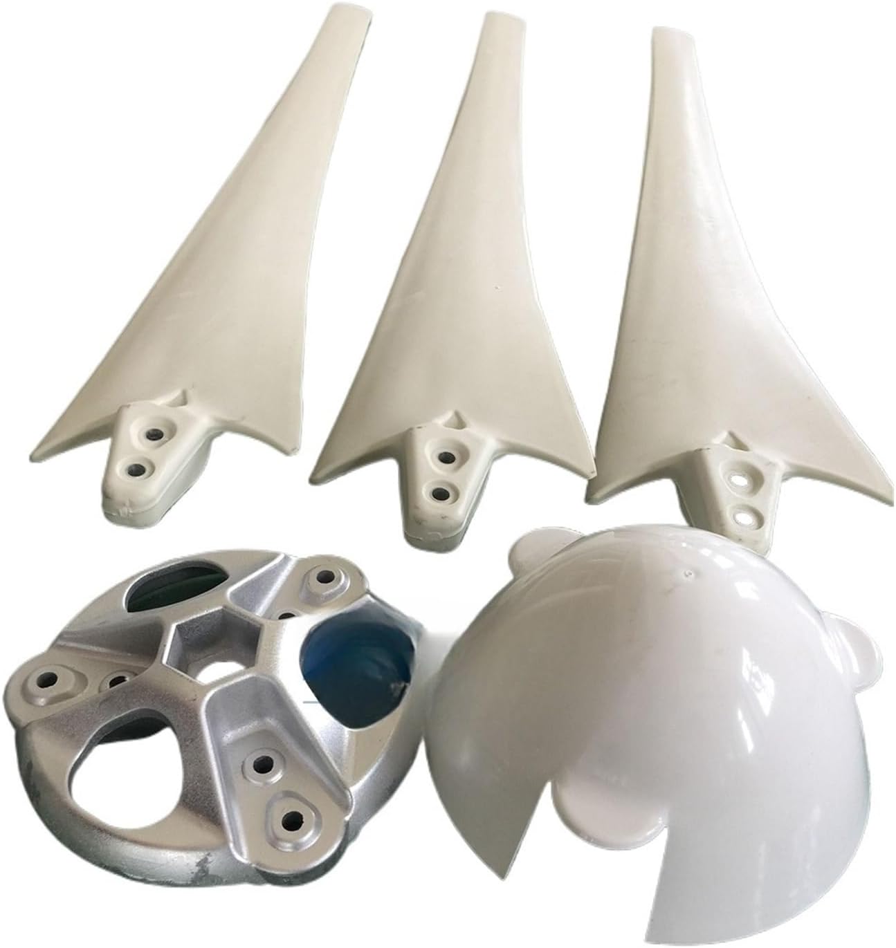 High Strength Nylon Fiber Windmill Horizontal Wind Turbine, 100W 200W 300W 400W 500W 600W Wind Generator Accessories DIY Bladesing(Package 2,600mm)