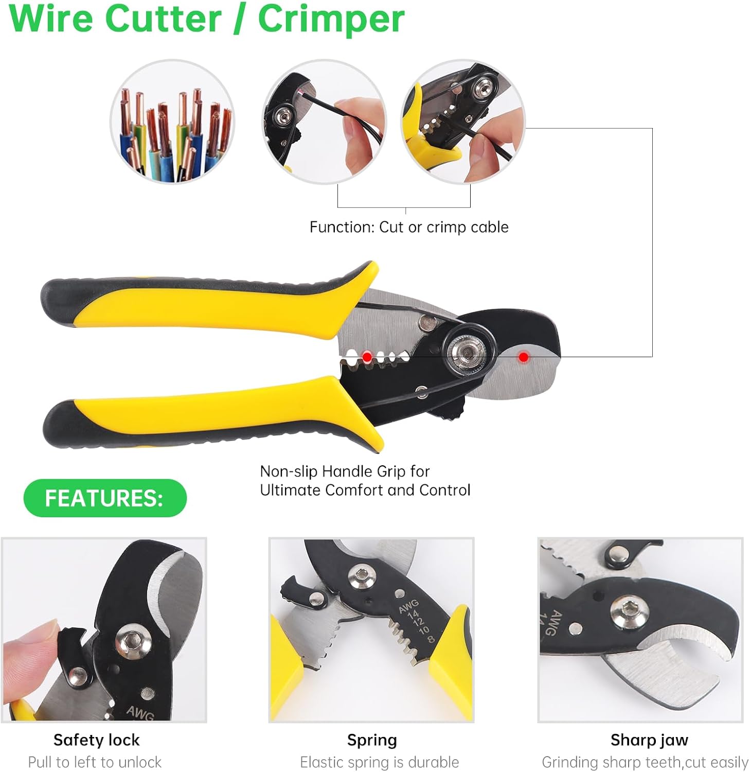 2 to 16 Y Branch Parallel Adapter and Solar Crimper Stripper Tool Kit