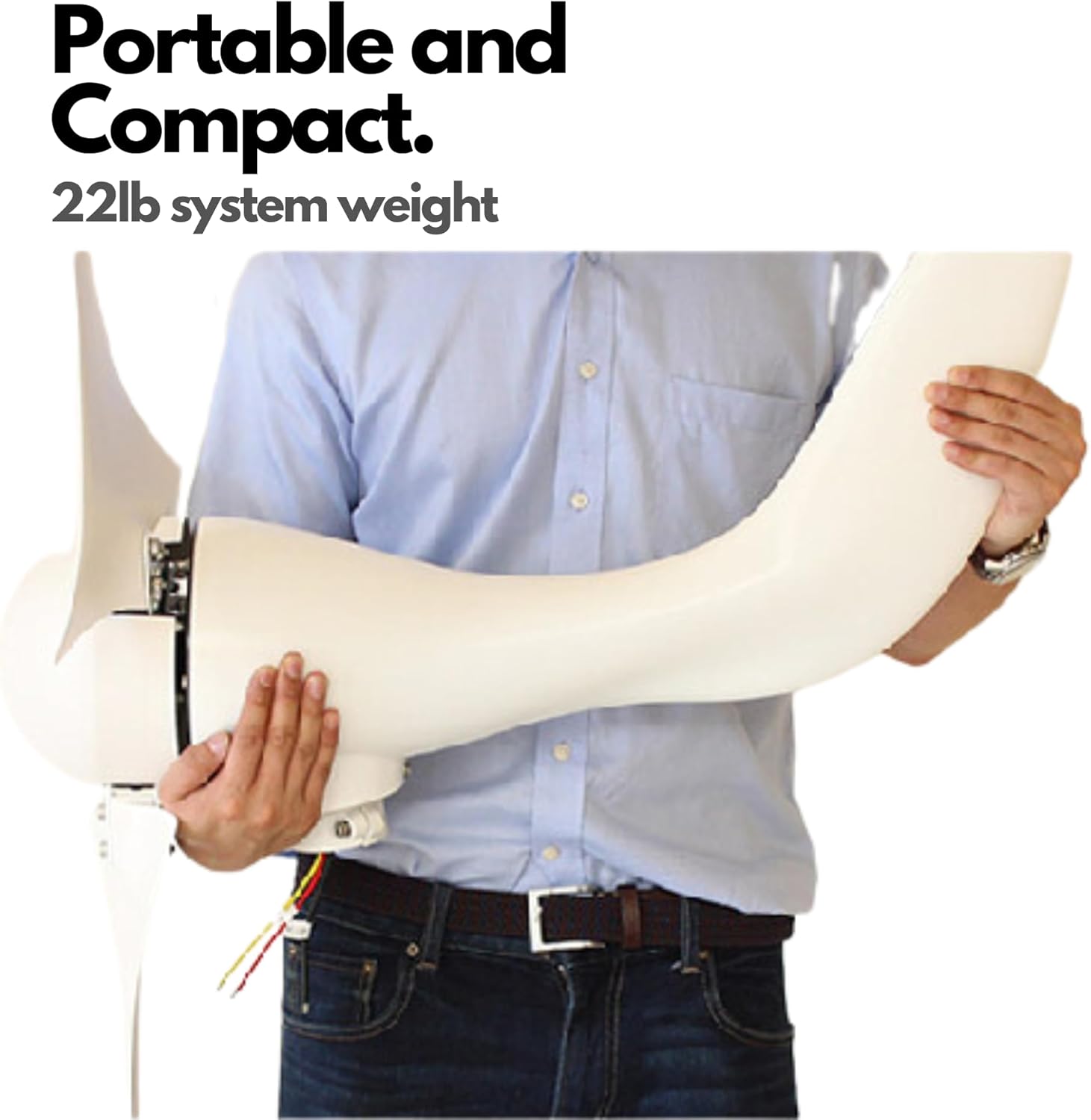 Windmill 400W 12V Land and Marine Wind Turbine Generator kit. Inbuilt MPPT Charge Controller + Automatic and Manual Braking System with Amps Meter. DIY Installation.