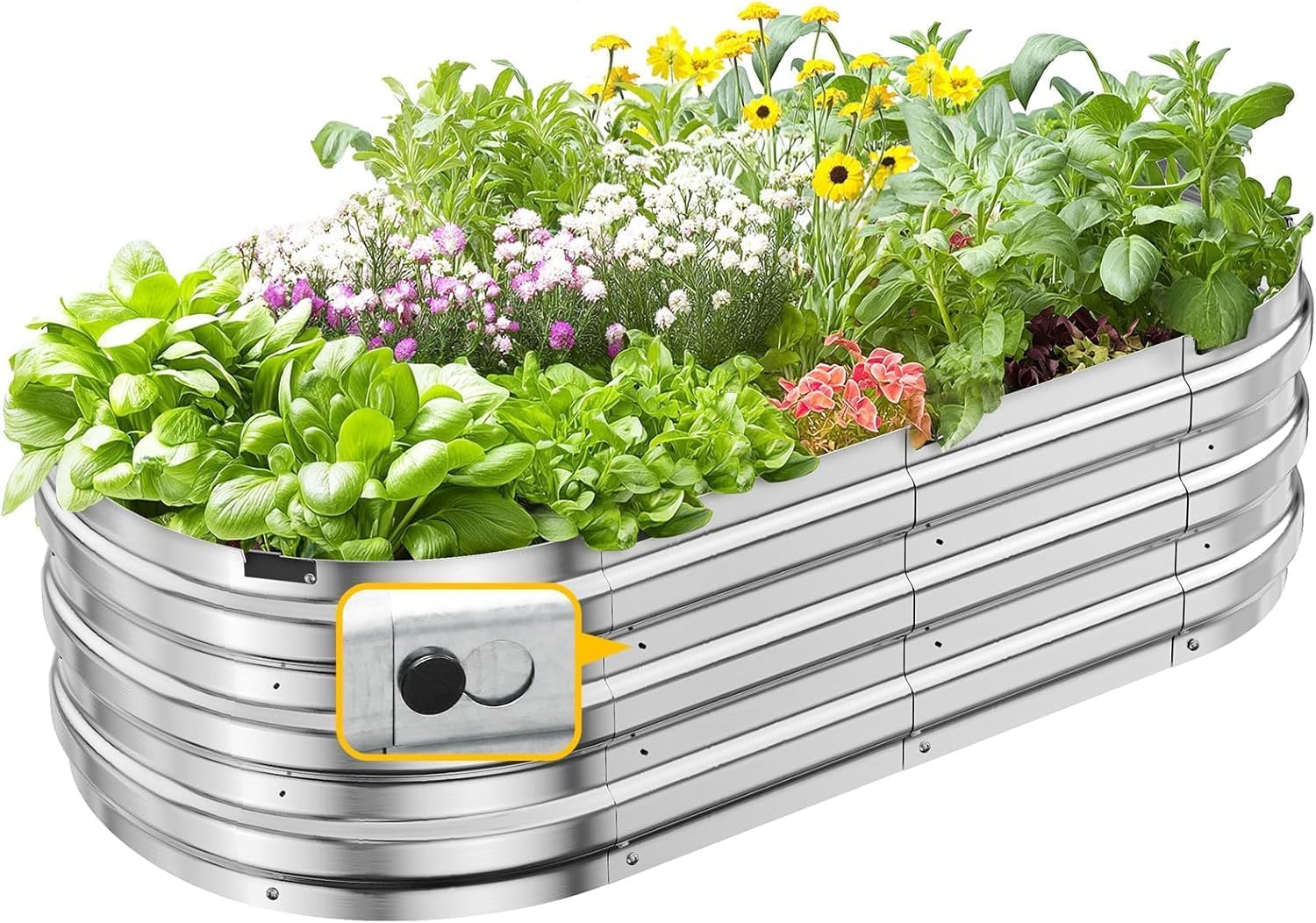 KING BIRD Greenhouse Bundle with 75% Fewer Screws Raised Garden Bed