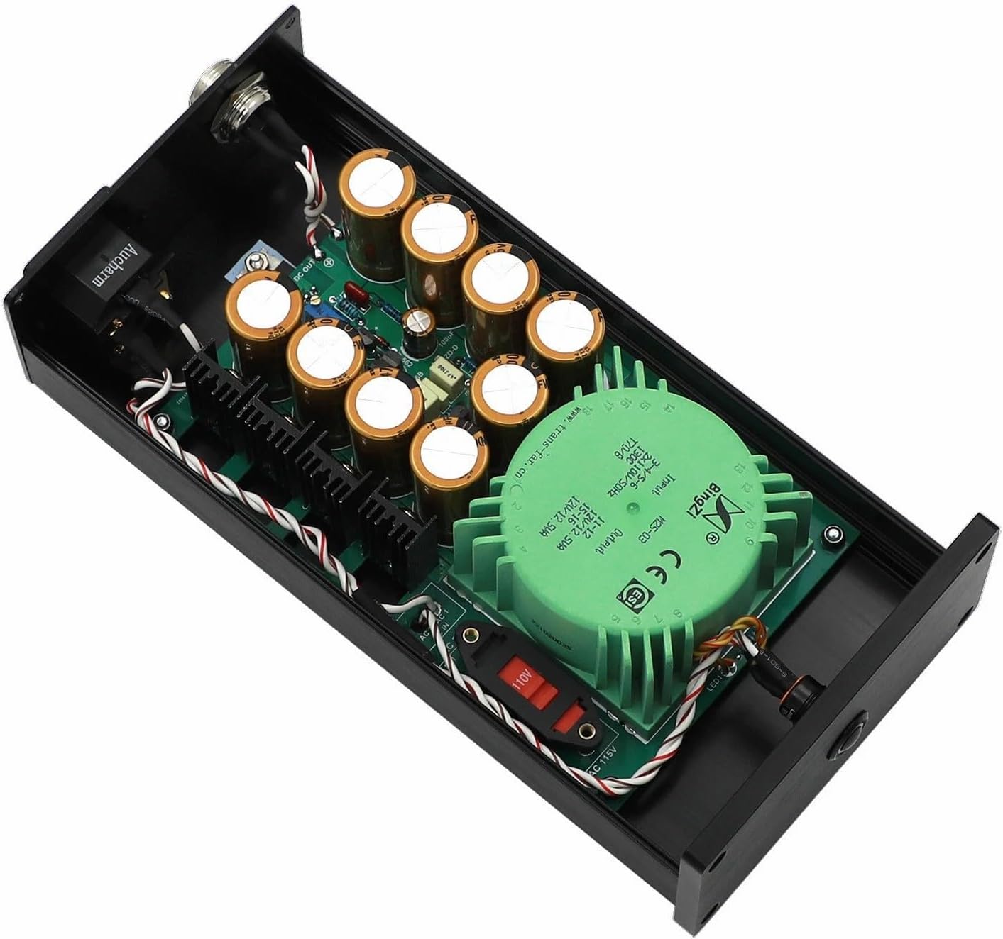 25W Upgrade Audiophile Linear Power Supply for DC5V 9V 12V 15V 18V 24V for Audio USB decoder/Raspberry Pi 3B 4B 5B / Router/preamp/Phono amp/Headphone Amplifier (12V 2A)