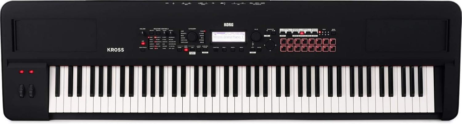 Korg Kross 2-88-MB 88-key Synthesizer Workstation - Super Matte Black
