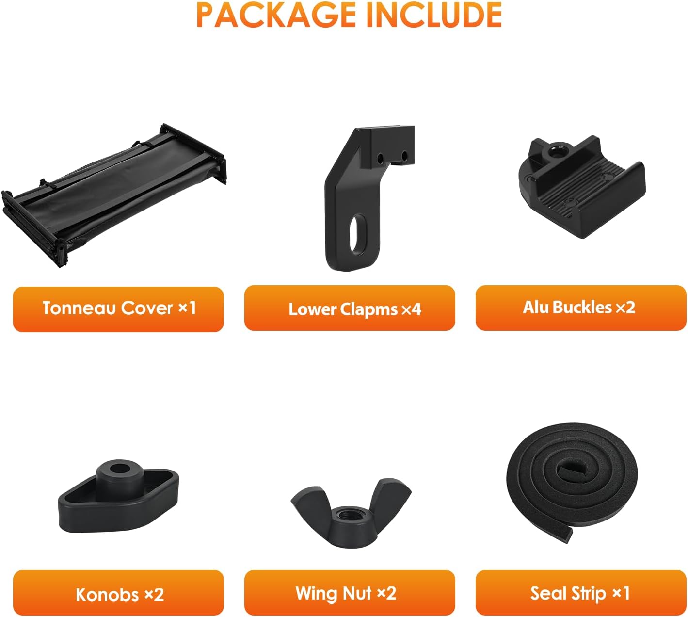 Nilight Soft Tri-fold Truck Bed Tonneau Cover Compatible with Honda Ridgeline 2017 2018 2019 2020 2021 2022 2023 2024 2025-5ft