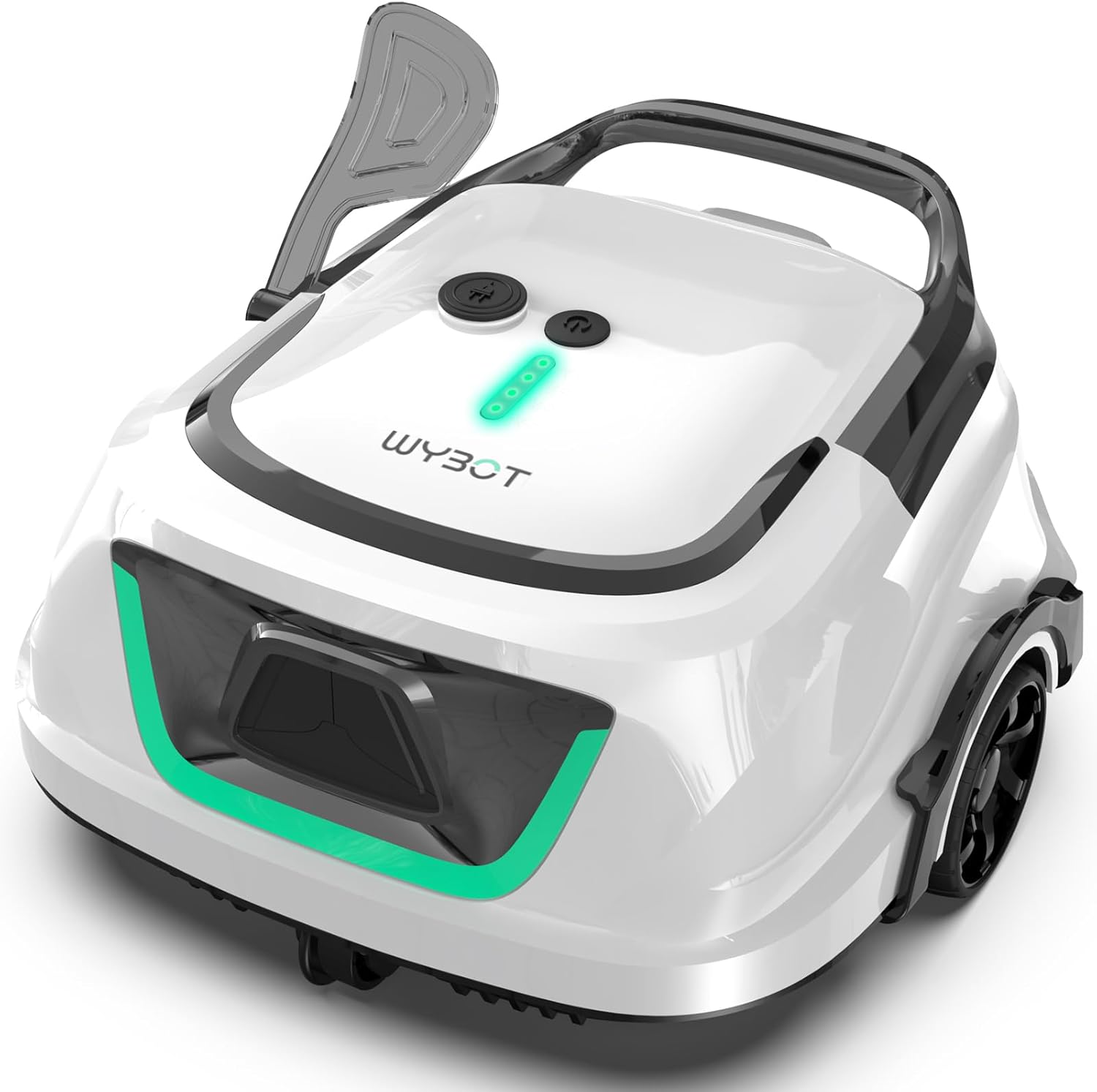(2025 Upgraded) WYBOT A1 Cordless Robotic Pool Cleaner, Automatic Pool Vacuum Robot with 120 Mins, Double Filters, LED Indicator, 2.5H Charging, Ideal for Above Ground & All Shapes Pools