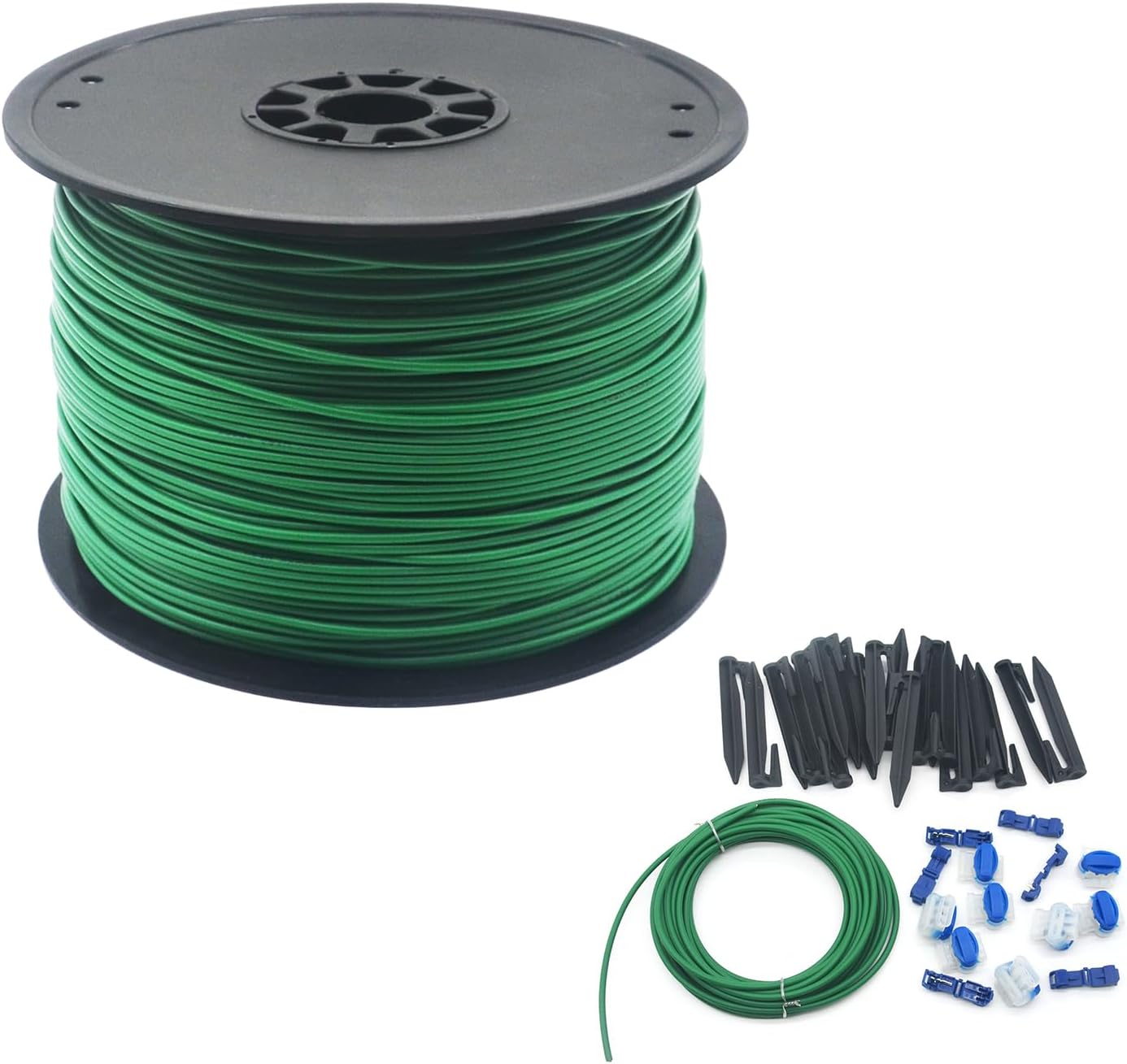 Universal 1500FT Robotic Mower Boundary Wire Automatic Lawnmower Perimeter Wire and 20FT Robotic Lawnmower Boundary Wire Splice Kit