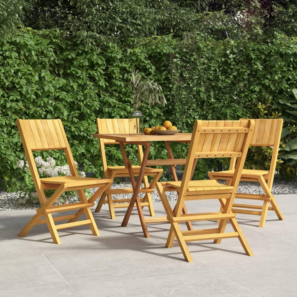 Folding Patio Chairs 4 pcs 18.5