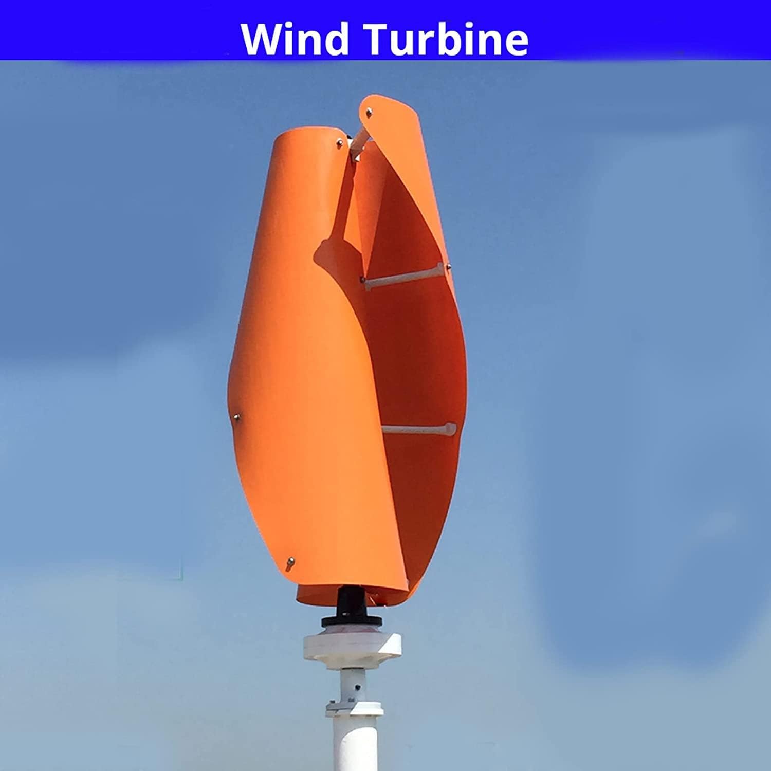 12000W Low Noise Rotation Vertical Wind Turbine, 12V 24V 48V 220V Spiral Vertical Wave Wind Generator with Controller