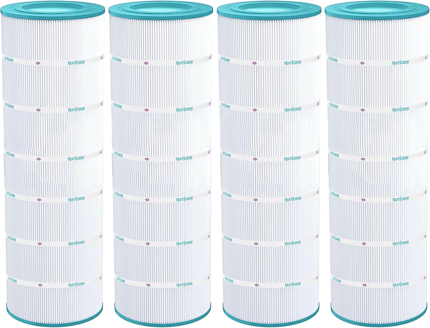 Hurricane Filters 4 Pack HF9419-01 Advanced Pool Filter Cartridge - Replacement for PAP200, Unicel C-9419, Filbur FC-0688, Pentair Clean & Clear 200, Predator 200