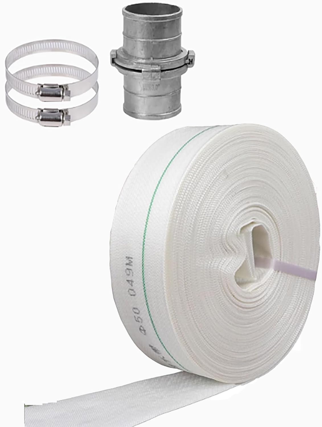 PVC Lay-Flat Hose for Pool Backwash - 3”Fire,Water Transfer,and Swimming Maintenance,Draining Pond, Garden Irrigation(10meter)