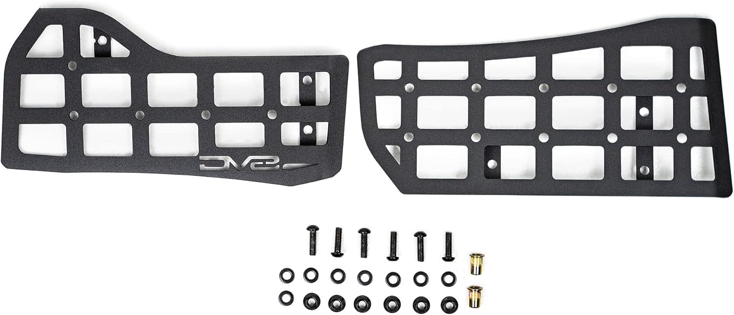 Center Console Molle Panels for 2018-2024 Jeep Wrangler & 2020-2024 Jeep Gladiator | Mount for Pouches, Med-Kits, Tools, Holsters & Other Accessories | Automatic & Manual Transmissions | DV8 Offroad
