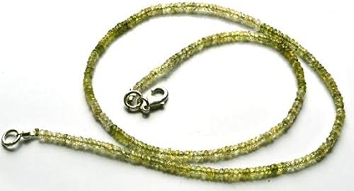 1 strand natural 16 inches natural,super rare shaded light-green sapphire rondelle beads necklace 2 to 2.5 mm