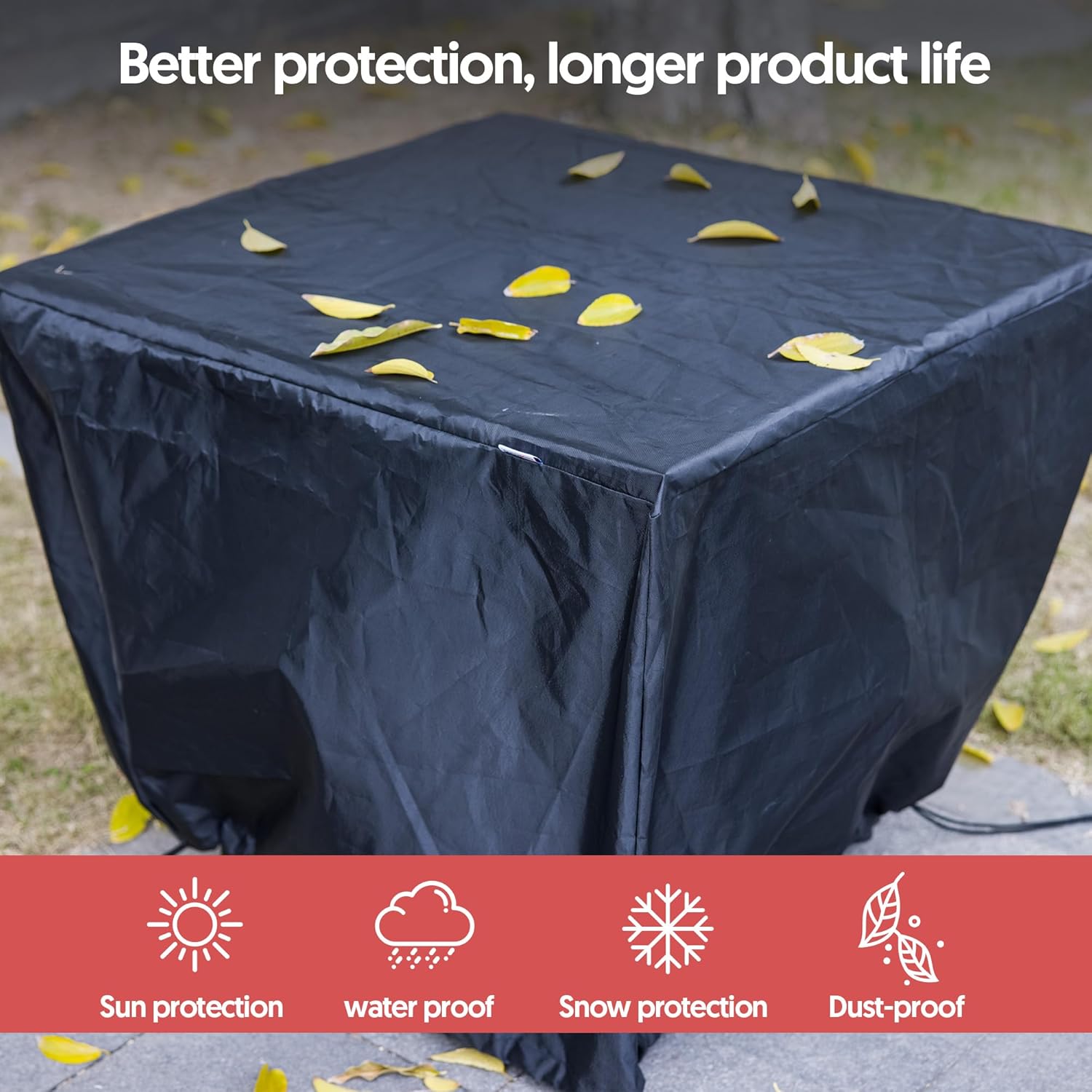 30 Inch Propane Fire Pit Table with Cover, 50,000 BTU Electronic-Ignition Rattan Patio Gas Fire Pit with Lid & Glass Bead, Outdoor Fireplace for Dining or Party, Gray