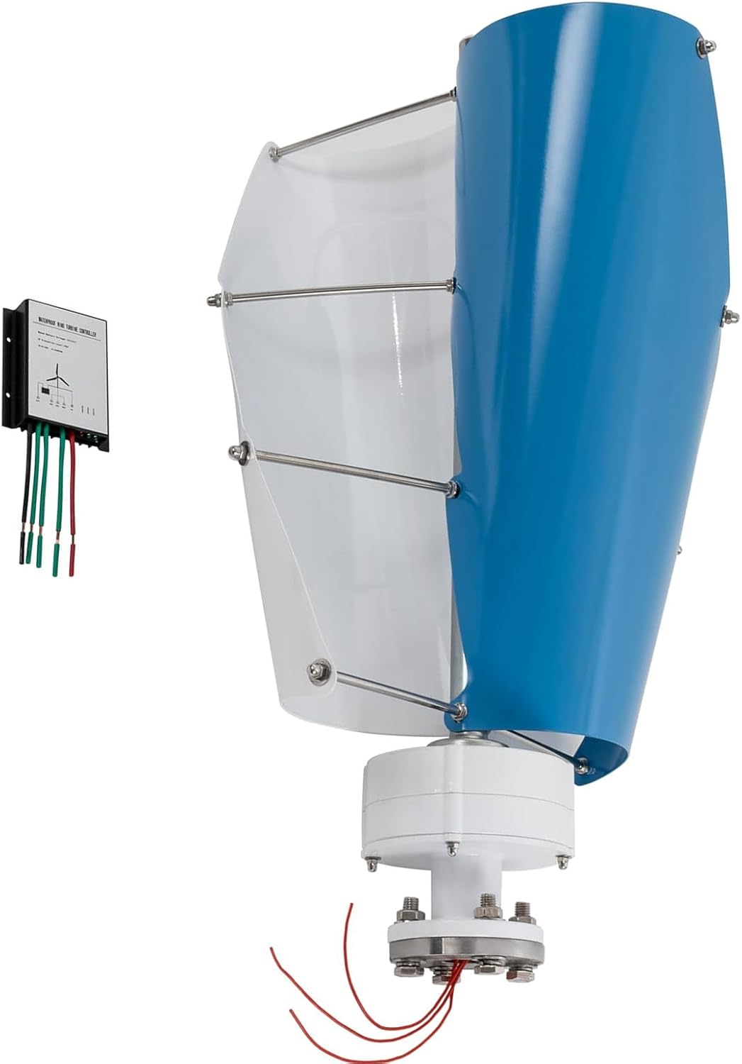 Low Noise 3500W Vertical Axis Maglev Plant Generator, 12V 24V 48V Free Energy Household Magnetic Levitation Wind Turbine