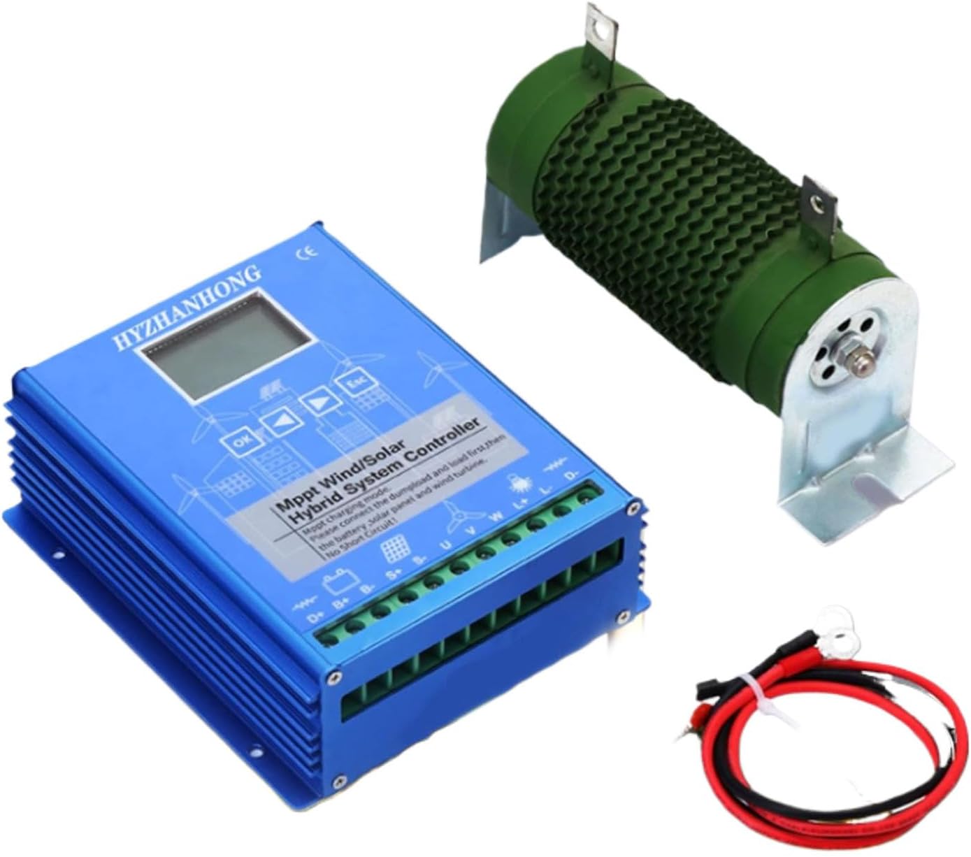 12v, 12000W Wind and Solar Hybrid MPPT Charge Controller,12V24V48V Automatic Controller with Dump Load LCD Display, Controller Universal for Off Grid Wind Charge Controller