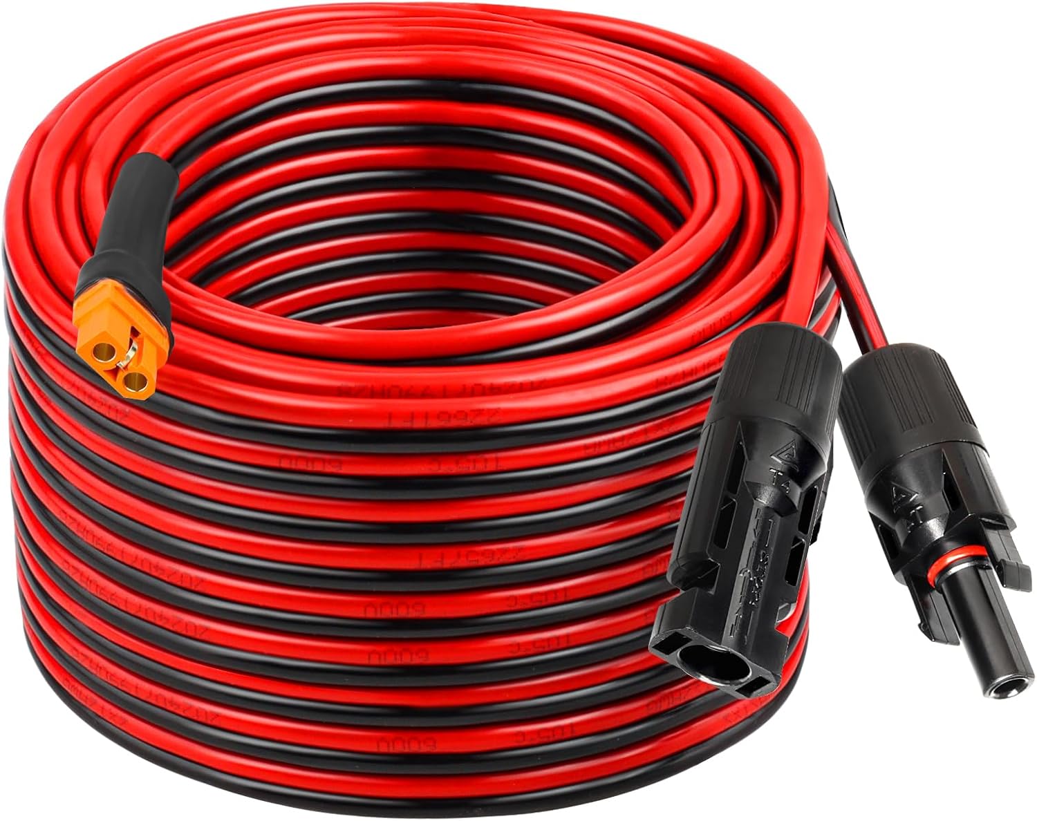 Solar to XT60i Cable 12AWG 60FT Solar Panel to XT60i Adapter Connector XT60i-F Extension Cable for Portable Power Station Solar Generator