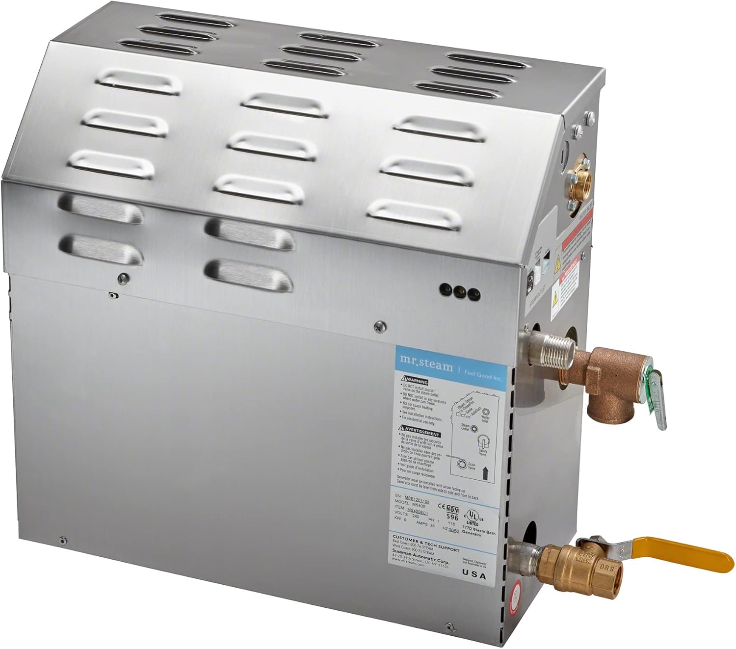 Mr. Steam MS400EC1 eTempo 9 Kilowatt, 240-Volt Steambath Generator Only