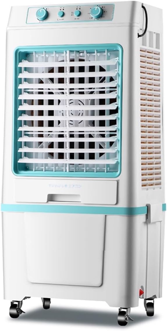 Portable Air Conditioner Fan for Small Rooms with Split Water Tank Portable Air Conditioners for Bedrooms 3 Speeds for Bedroom Kitchen Office(Blue)
