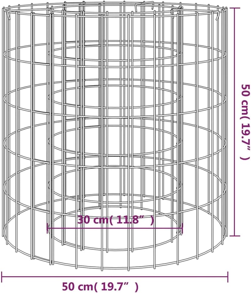 Gabion Fire Pit Ø 19.7