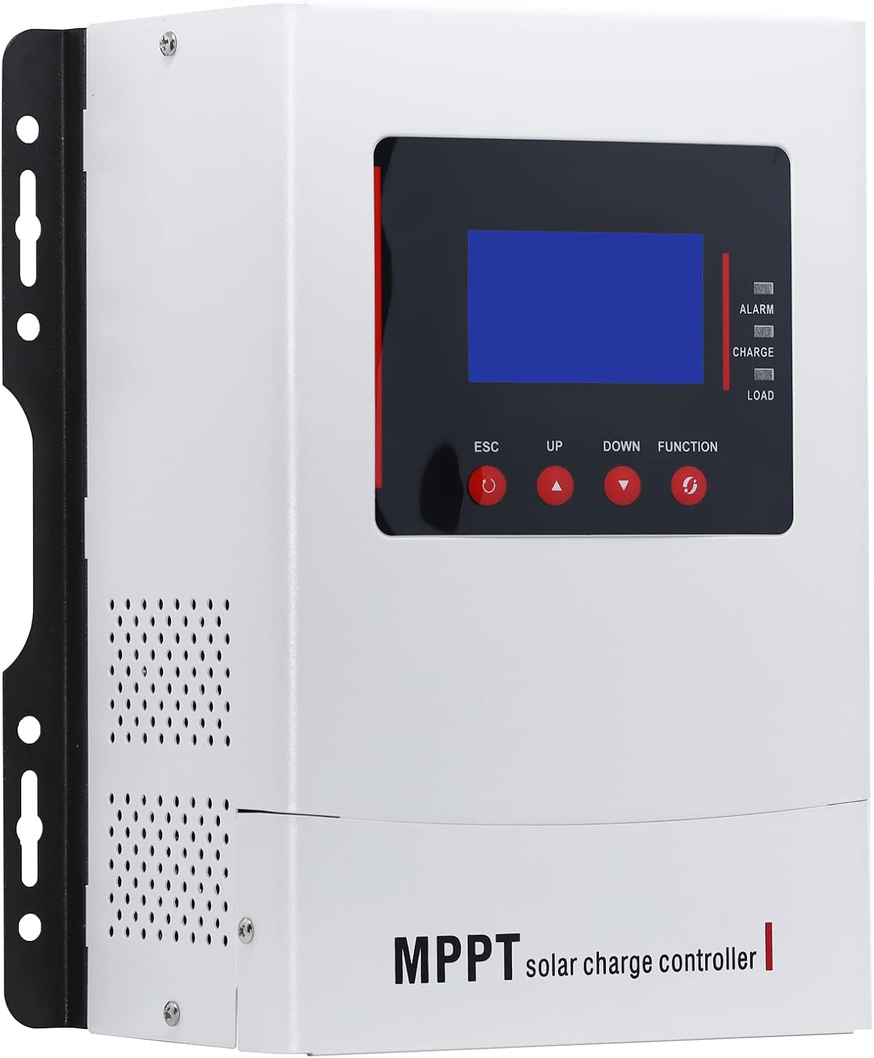 60A MPPT Solar Charge Controller 12V 24V 36V 48V Auto, Adjustable LCD Display, PV 150V Max Solar Panel Regulator for AGM Sealed Gel Flooded Lithium Battery Aluminum Design with Cooling Fan