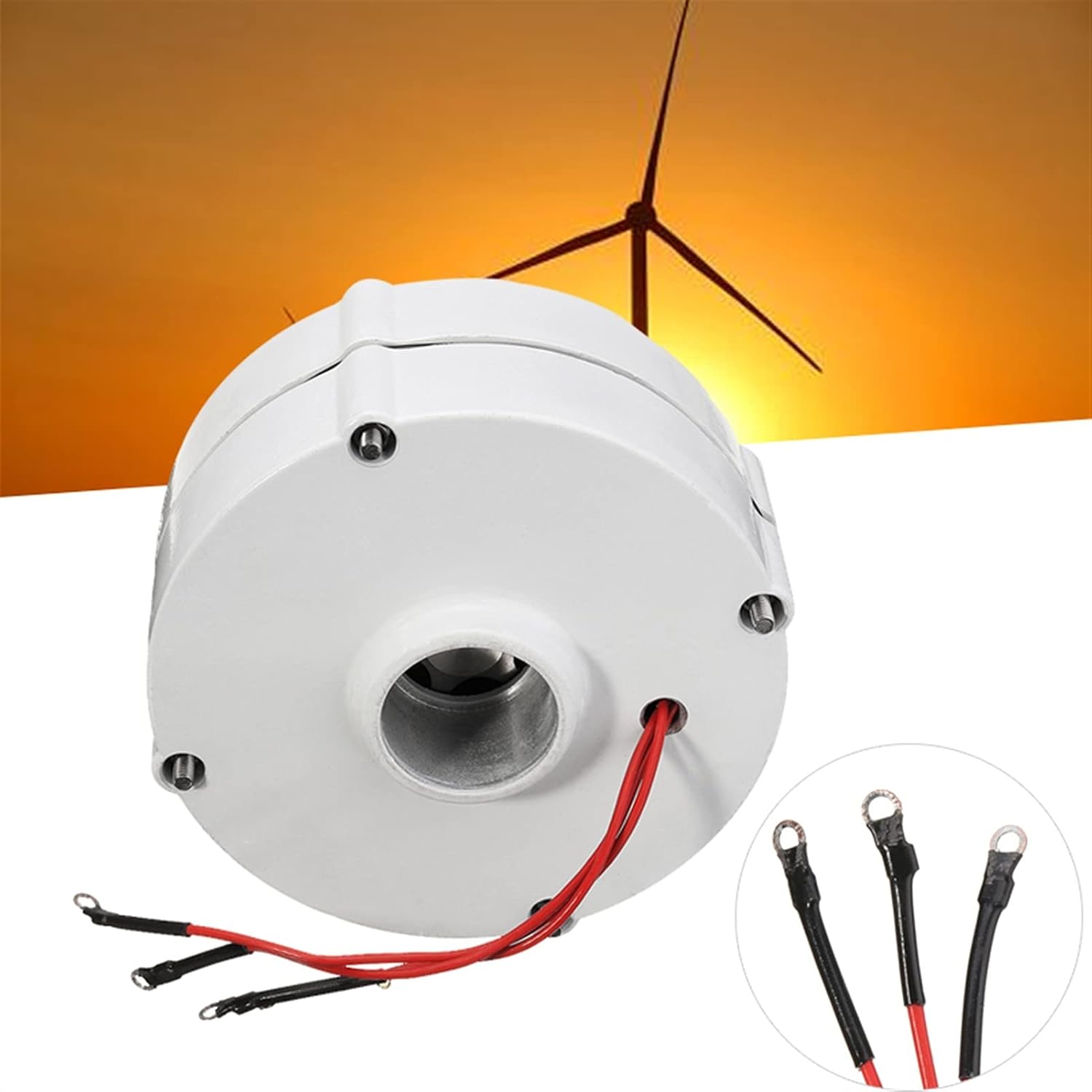 Wind Turbine 6000W 12V 24V Wind Turbine Generator Motor for DIY Wind Turbine Blade Controller 3 Phase Current PMSG Generator Alternator Motor (Size : 12), 4001086600862