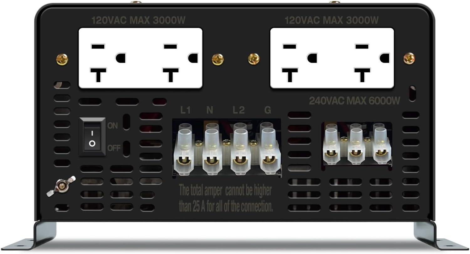 8000W Inverter Solar Power Bank Battery 24V/36V/48V/60V/96V/110V DC to 110/220V,120/240V AC Converter(110V,110V 220V)