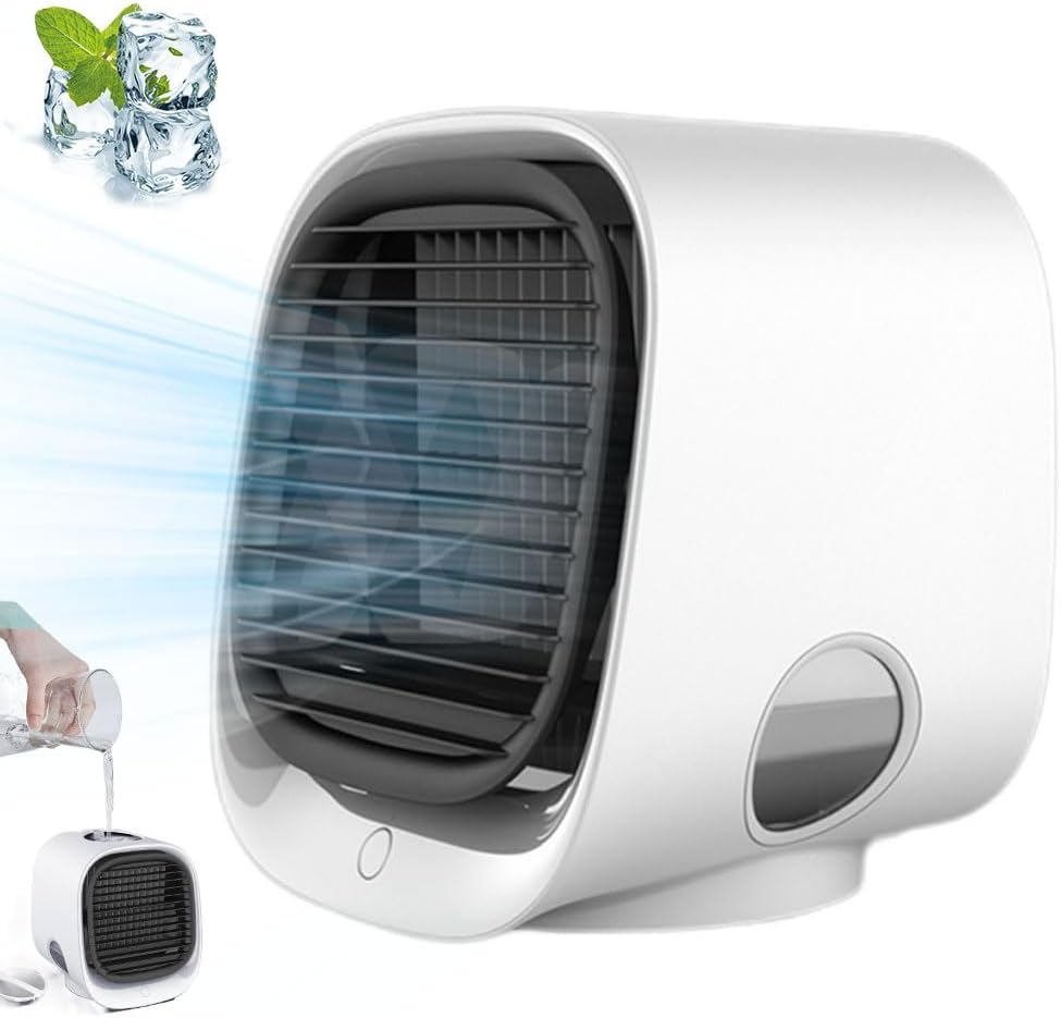 Oribreeze Air Conditioning,Mini Portable Rechargeable Desktop Air Cooler with 3 Wind Speed,Multifunctional Low Noise Air Conditioner for Office,Bedroom,Shcool /1667