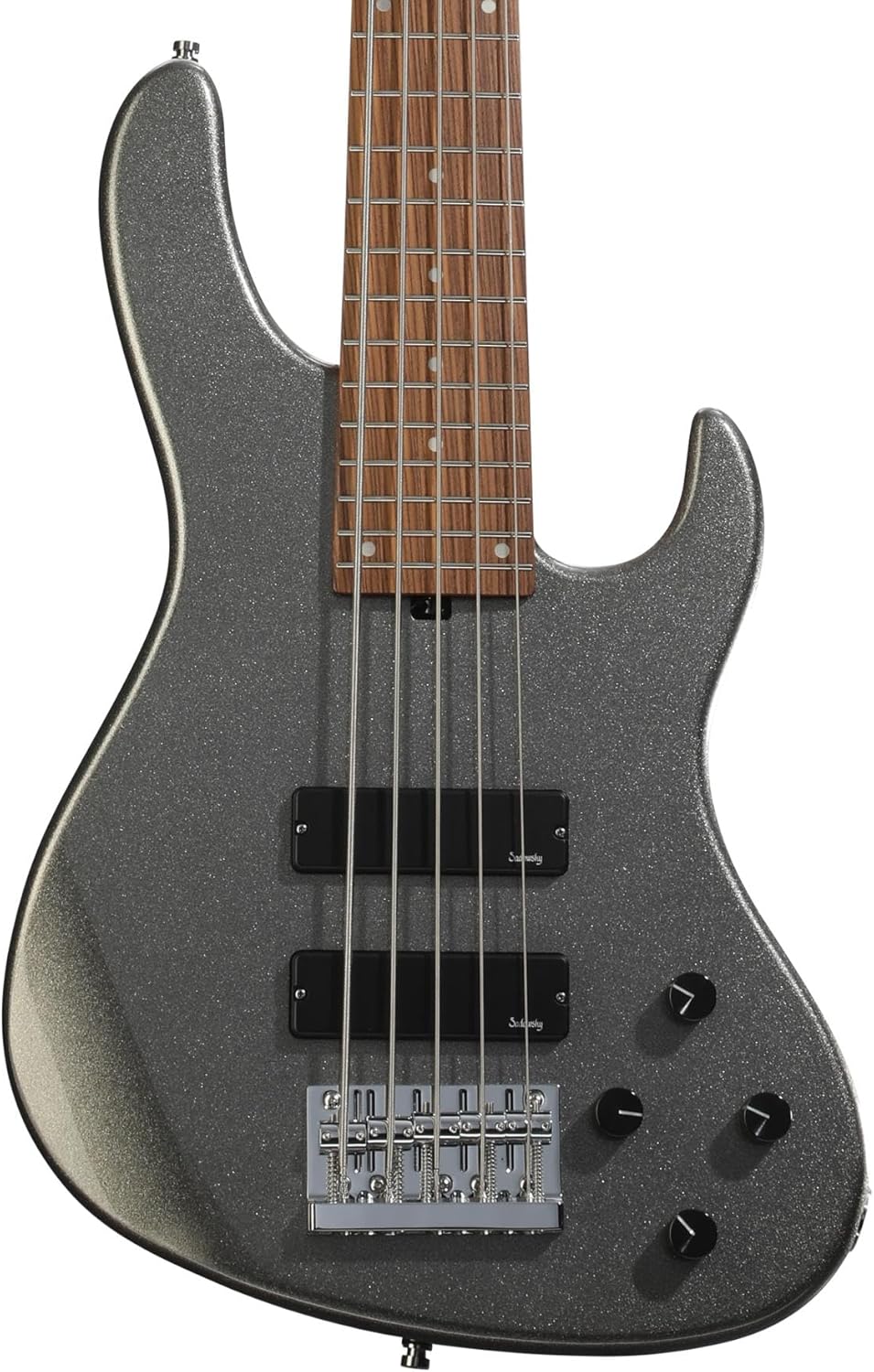 Sadowsky MetroExpress Modern 5-string Bass Guitar - Silver Metallic, Morado Fingerboard