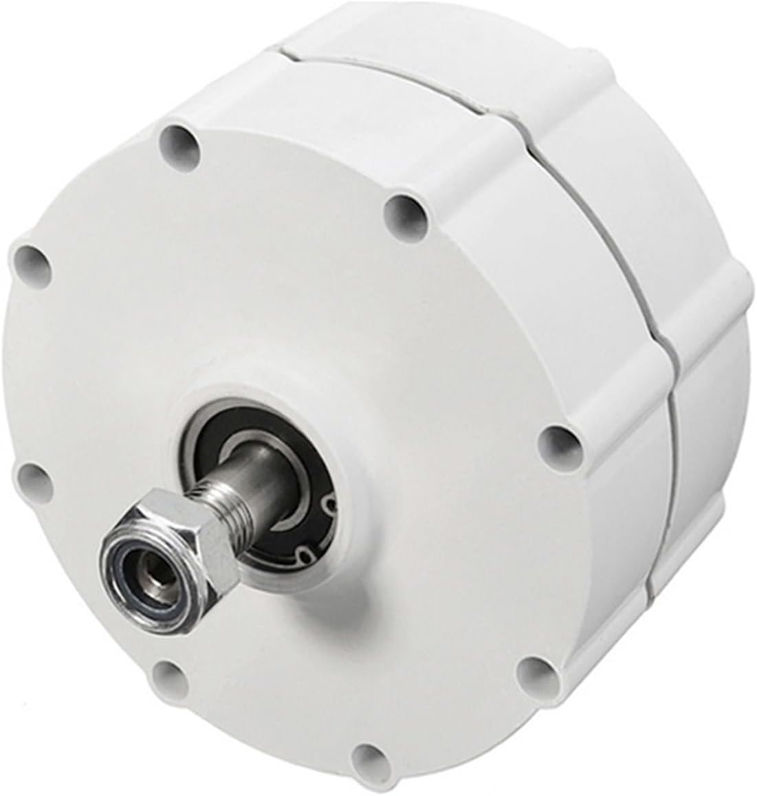 Wind Turbine Generator Kit, 5KW Electric nerator For Windmill Dynamo Water Win Turbine arless Permanent Magnet nerator 5000W 12V 24V 48V for Hybrid Solar Wind System(With Base,DOUBLE SHAFT_48V_5KW)