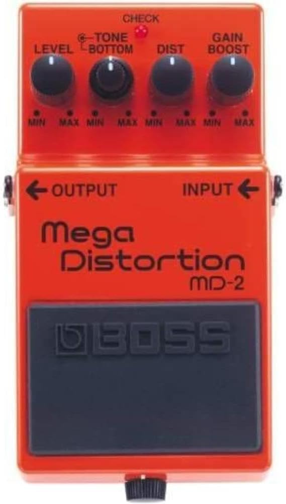 BOSS Md-2 Mega Distortion; Extreme, Low-End Distortion for Modern Metal And Hard Rock