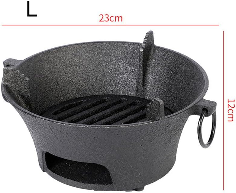 Outdoor Fireplaces Charcoal Stove Furnace Camping Fire Pit Heating Cast Iron Brazier Garden Rack Tea Baking Cooking Household Fire Pits