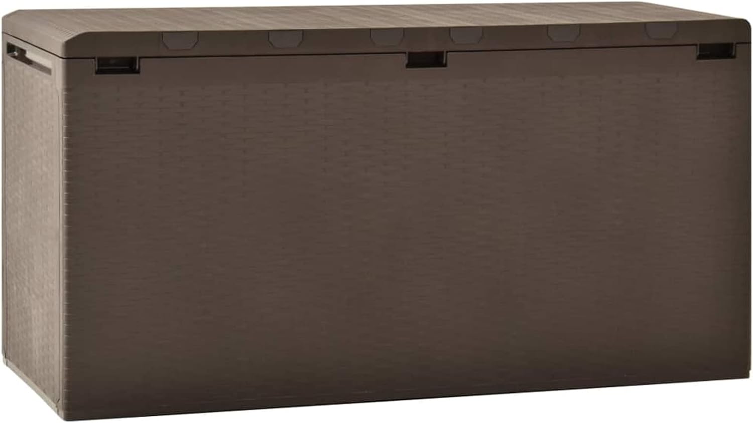 Patio Storage Box Deck Storage Box Outdoor Storage Cabinet Waterproof Storage Containers Storage Outdoor Brown 44.9