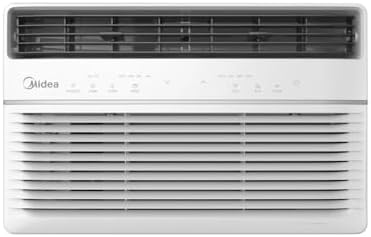 Midea 8,000 BTU DOE SmartCool Window Air Conditioner, for spaces up to 350 sq. ft., 3-in-1 technology: combines air conditioning, dehumidification - MAW08S1YWT
