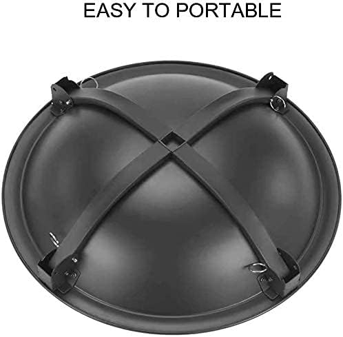 Garden Fire Pit Grill Bowl Grill Barbecue Rack Fire Pit, Wood Burning Firepit Portable Steel BBQ Grill,for Backyard, Camping, Picnic, Bonfire, Garden,Family Essential Multifunctional Stove