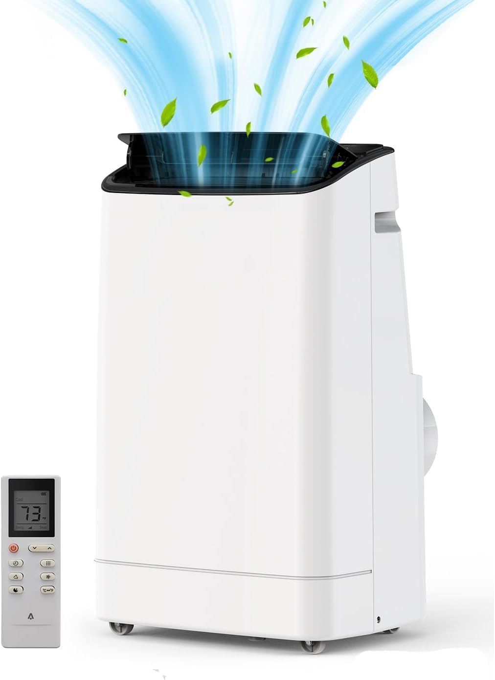 14000 Btu Portable Air Conditioner - 3 in 1 Fast Cooling, Cools Up to 700 Sq.Ft, Quiet, Energy Efficient, Remote Control, Dehumidifier/Fan, Window Kit, 24H Timer