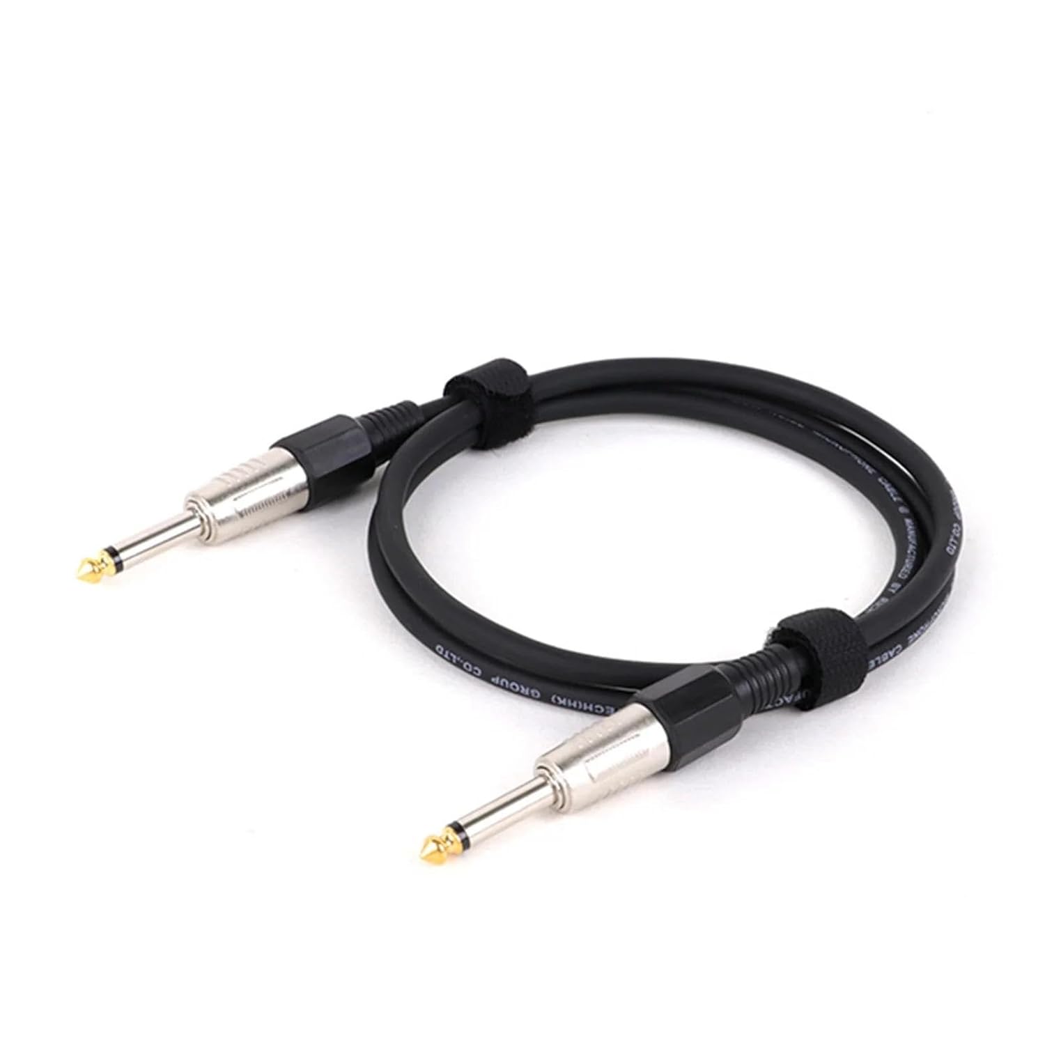 TSTS Guitar Audio Cable 1PC 1/4 Inch Straight Instrument Cable Mono Professional Guitar Cable for Guitar Bass Amplifier Keyboard(Black,15m)