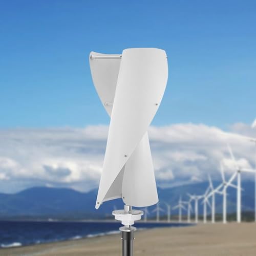 400W Vertical Axis Wind Turbine Generator with MPPT Controller - 2 Blades, 12V/24V for Boats, Cabins, Homes & Industrial Use - Efficient Renewable Energy Solution