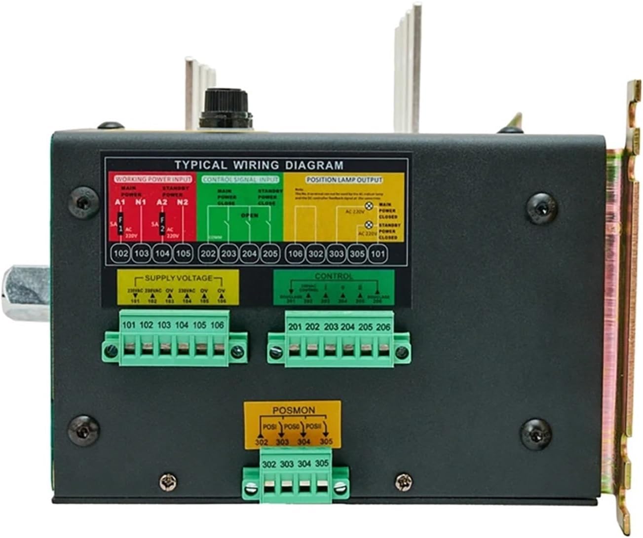 800A 1000A 4P ATS Controller Dual Power Automatic Transfer Switch 220v Control Voltage Electric Generator Parts(1250a)