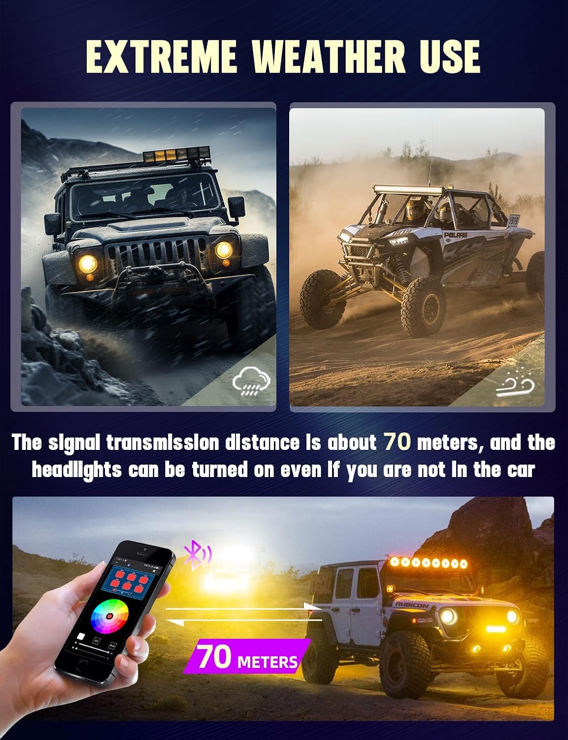 Chelhead Bluetooth Switch Panel 12V Universal 6 Gang Switch Box, Works with Android Auto & App, RGB Keypad, Programmable Modes for Led Pods Whip Lights Electronic Accessories for UTV Trucks