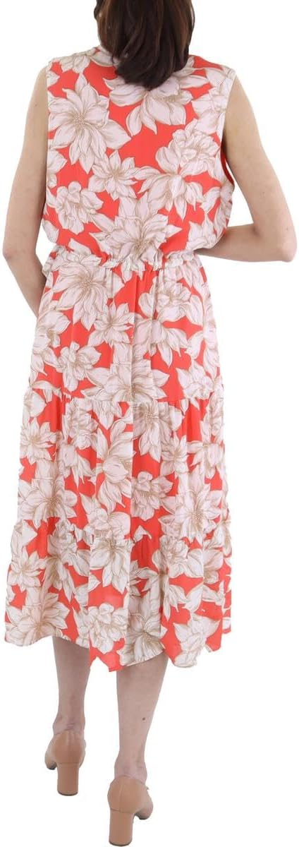 Anne Klein Women's Sleeveless Tiered Midi Dress