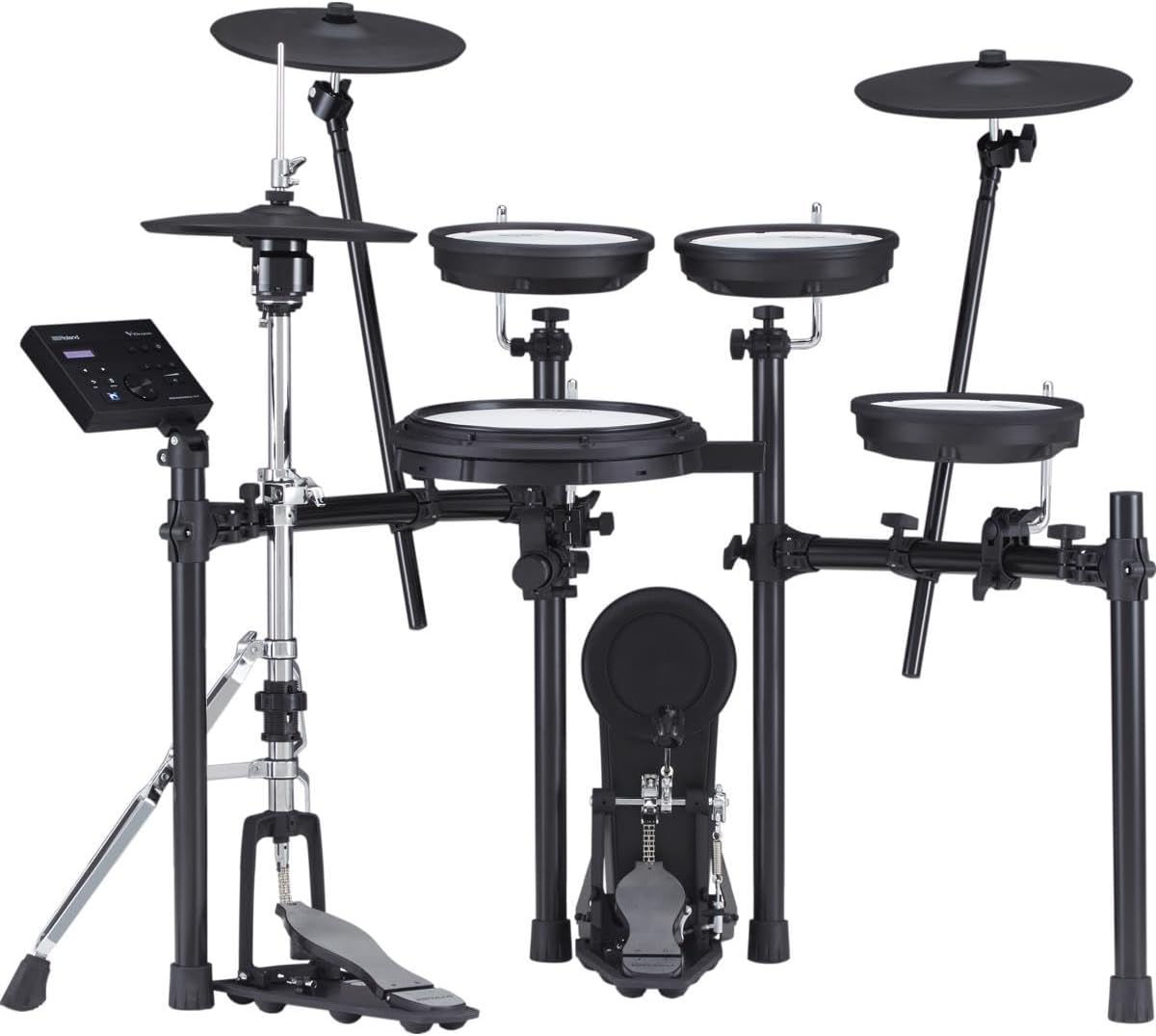 Roland TD-07KVX Electronic V-Drums Kit – With VH-10 Floating Hi-Hat and Best-Ever Cymbals – Bluetooth Audio & MIDI – 40 FREE Melodics Lessons