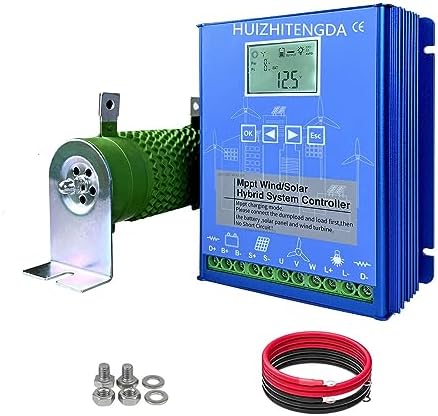 9000W MPPT Wind Solar Hybrid Charge Controller, 12/24/48V, for 6000W Wind Turbine & 3000W Solar Panel, Efficient Power Management with Dump Load, Ideal for Off-Grid Systems