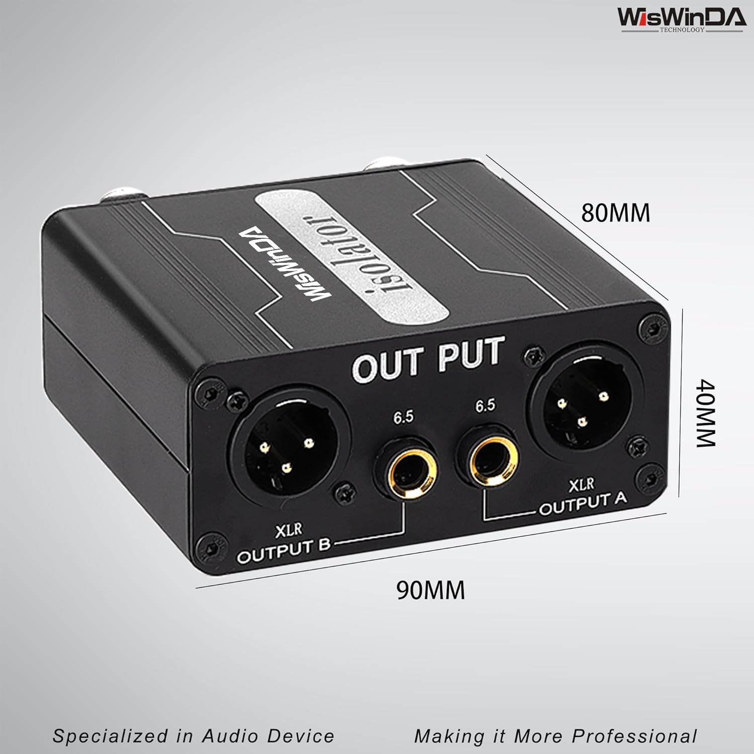 XLR Ground Loop Isolator Hum Eliminator for Home Stereo System/Speaker/Car Audio/Car Kit/Audio Player (Eliminate The Buzzing Noise) (XLR-Dual Channel Stereo)