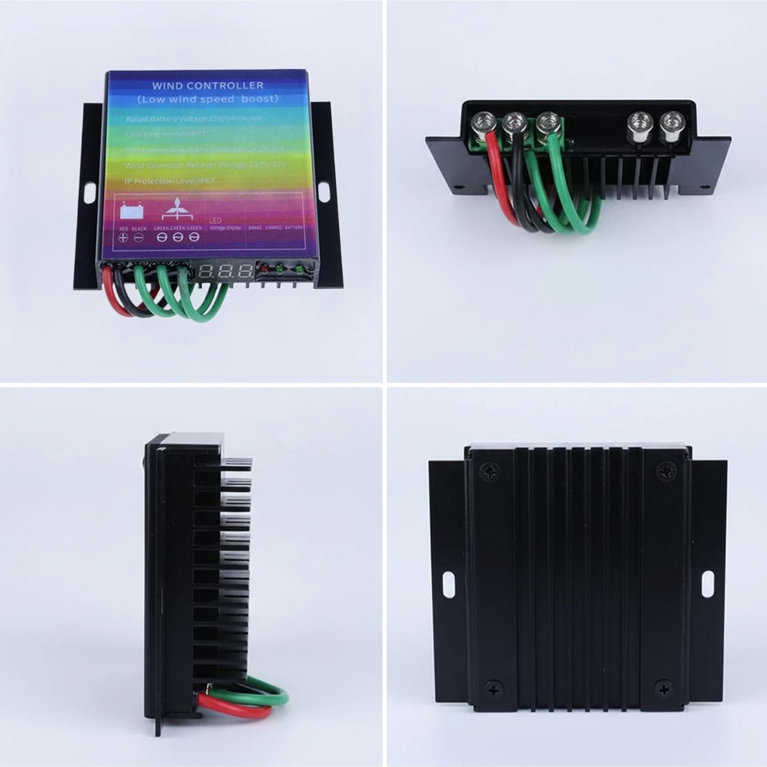 with LED Voltage Display 14000W MPPT Wind Turbine Charge Controller Booster IP67 12V 24V 48V 220V Voltage Regulator, for 0-14000W Generator