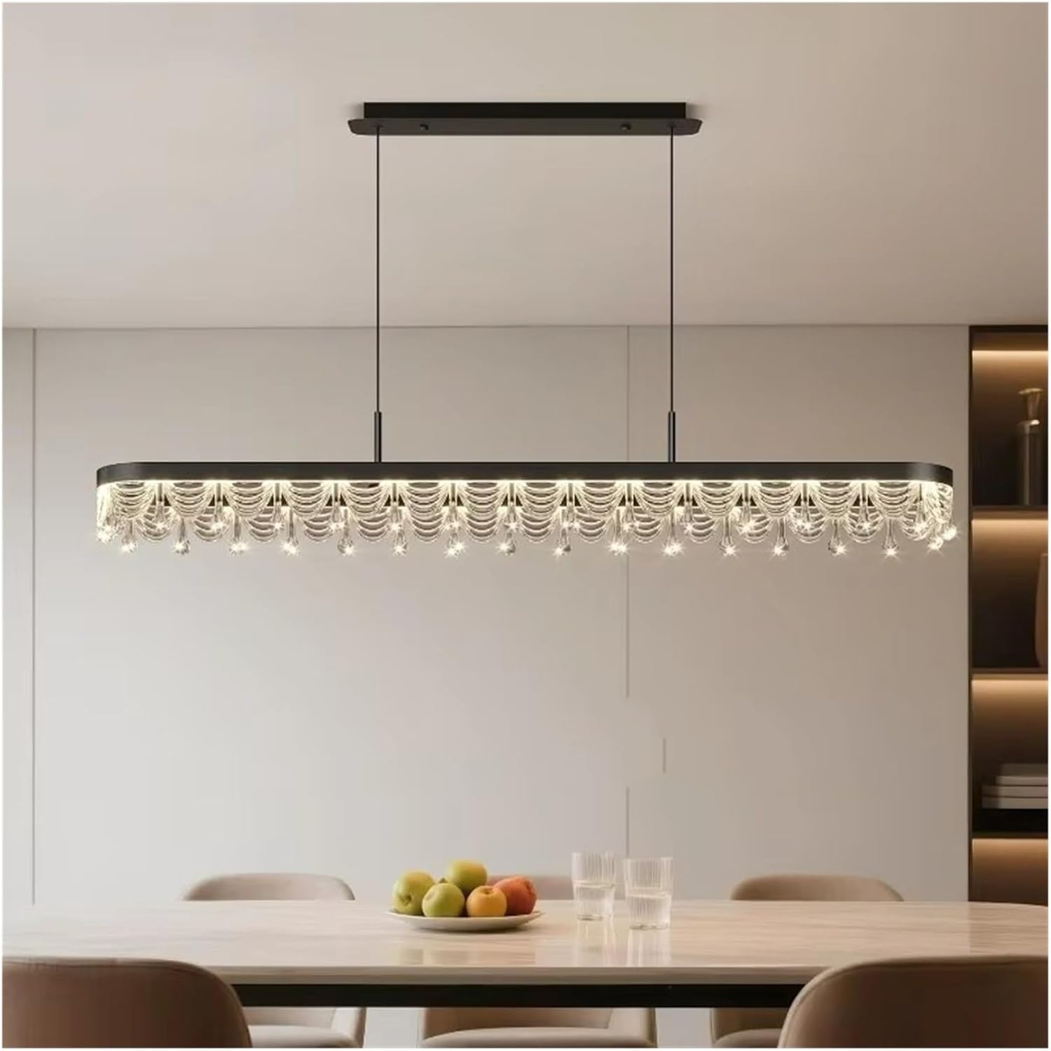 Modern Long Restaurant Pendant Light Kitchen Island Dining Table Chandelier Indoor Lighting,luminaire