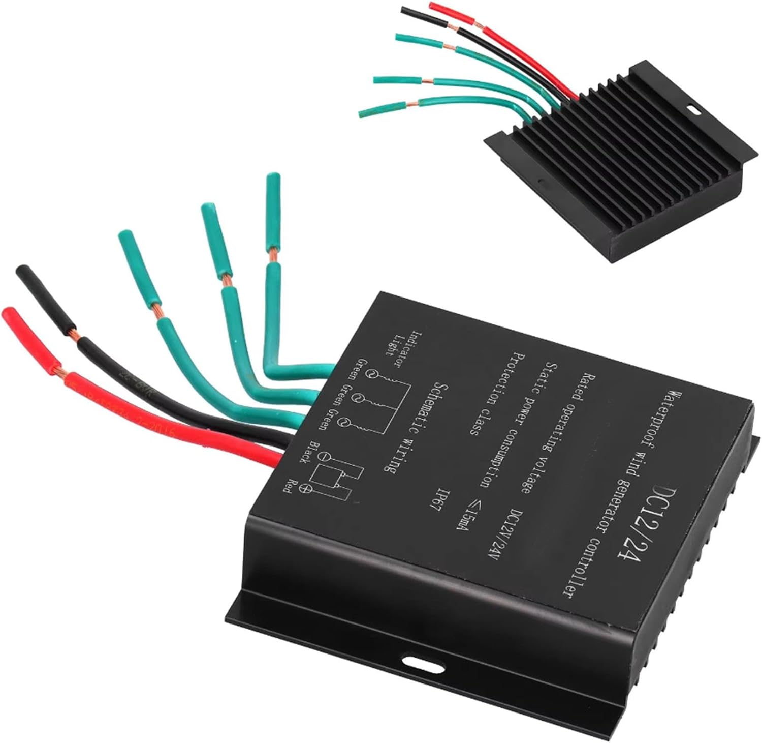 220V,HYZHANHONG 8000W Wind Energy Charge Controller IP67 Waterproof 12V/24V/48V/220V Wind Turbine Generator Charge Regulator for AC/DC Wind Turbine Generator