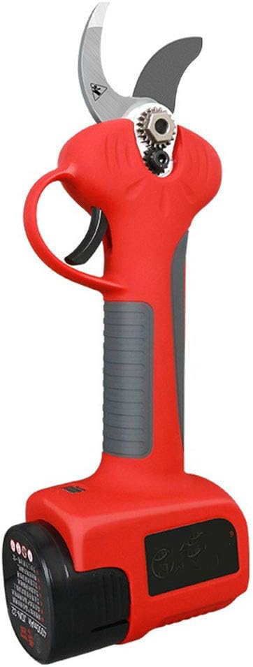 Electric Pruning Shears 32 mm Professional Cordless Electric Pruning Shears 2PCS Rechargeable 4Ah Battery Supports 1.5-2 Hours Fast Charging Work 7-8h Low Noise
