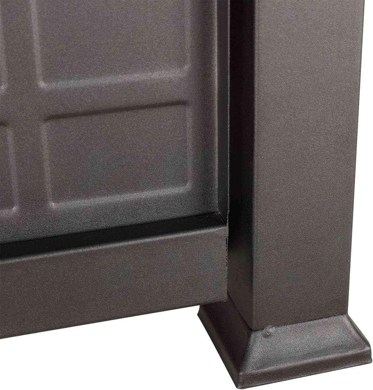 34 Inch Propane Fire Table Square Gas Fire Table Outdoor Firepit Black CSA Certification 50,000 BTU Auto-Ignition with Metal Tabletop, Bronze