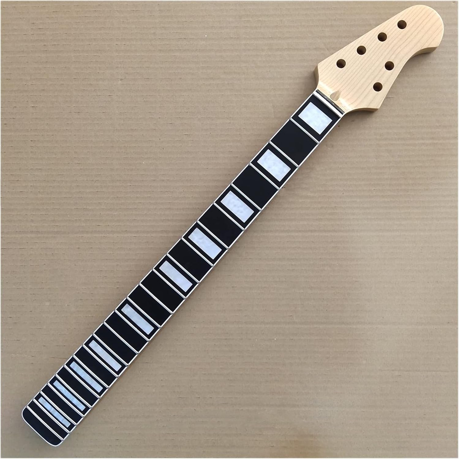 TSTS Maple Electric Guitar Neck Replacement 22 Frets Rosewood Fingerboard 25.5 Inch Guitar ​Neck Replacement