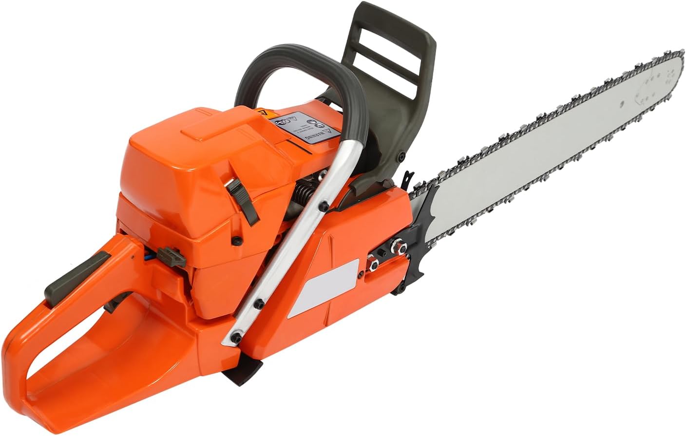 71.8CC Gas Chainsaw 24 Inch Gas Powered Chainsaw 2 Stroke Gas Chain Saws Hand Pull Start Handheld Gasoline Chain Saws with Air-cooled System Chainsaw Gas for Chopping Wood
