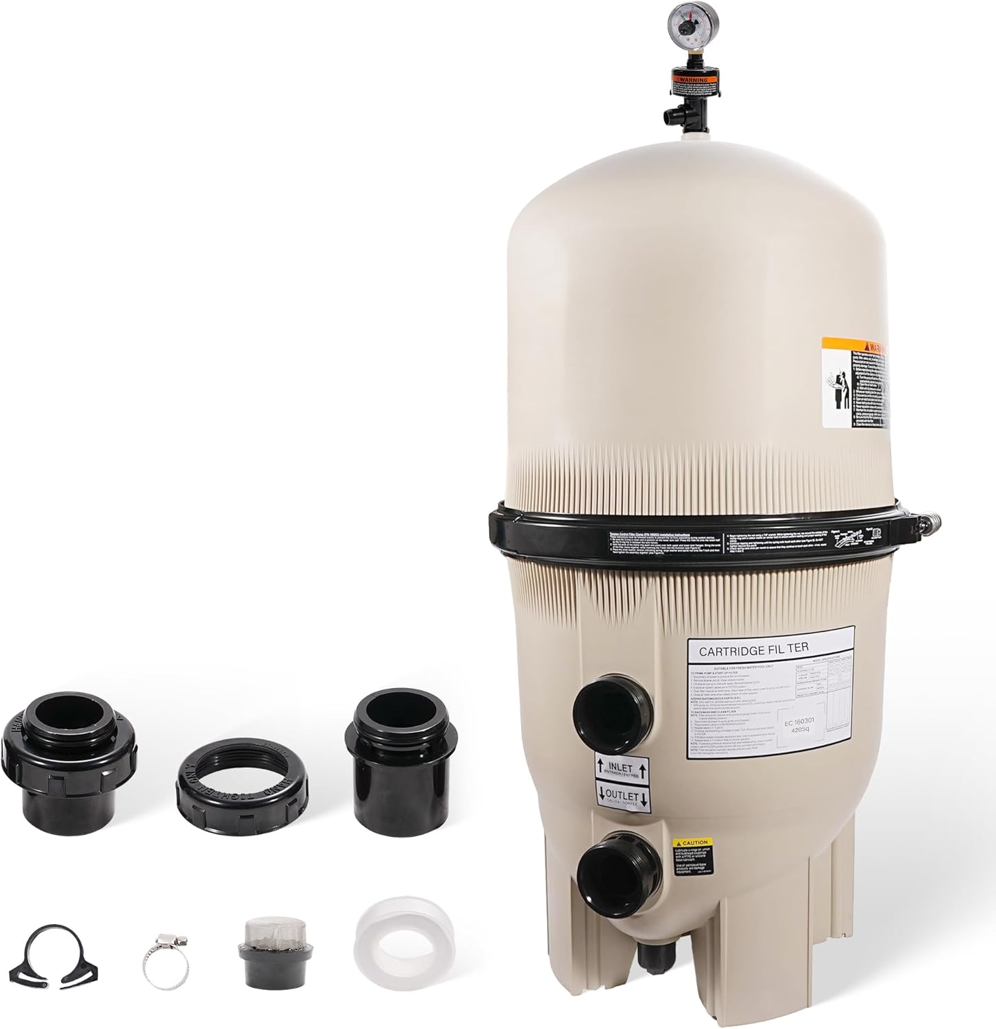 EC-160301 Pool Filter Compatible with Pentair Clean & Clear Plus 420 sq. ft. Cartridge Pool Filter 160301 High Efficiency Durable Easy Maintenance